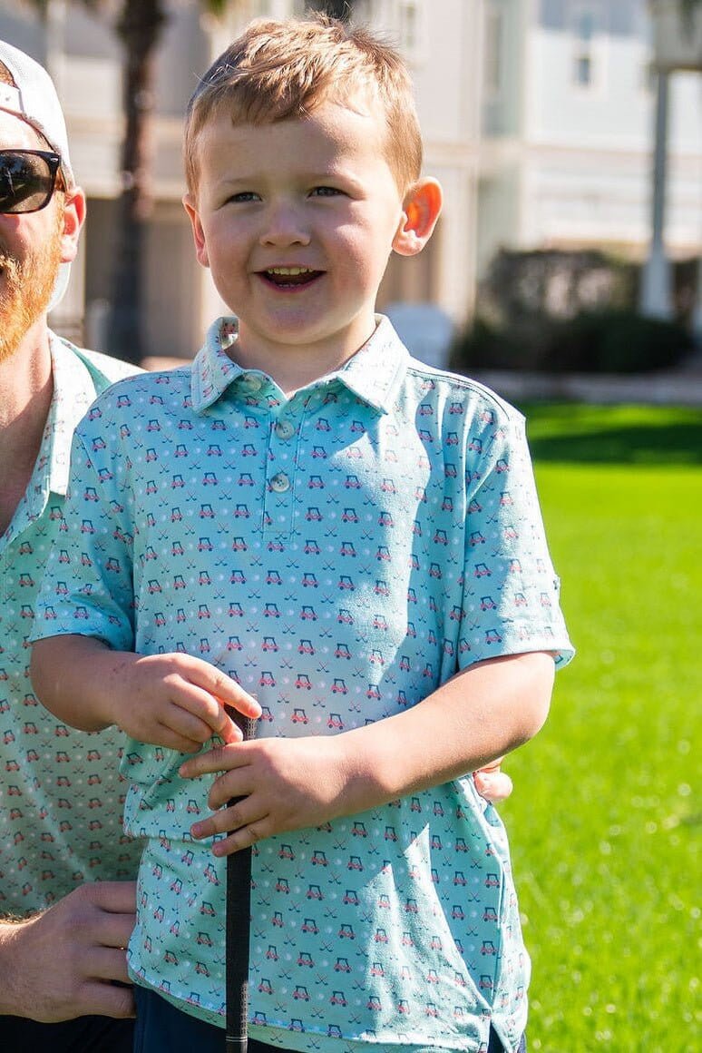 Burlebo Youth Tee Time Polo - Southern Soule Designs