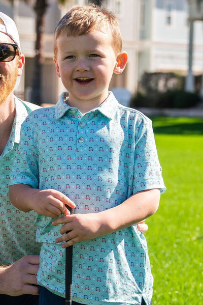 Burlebo Youth Tee Time Polo - Southern Soule Designs