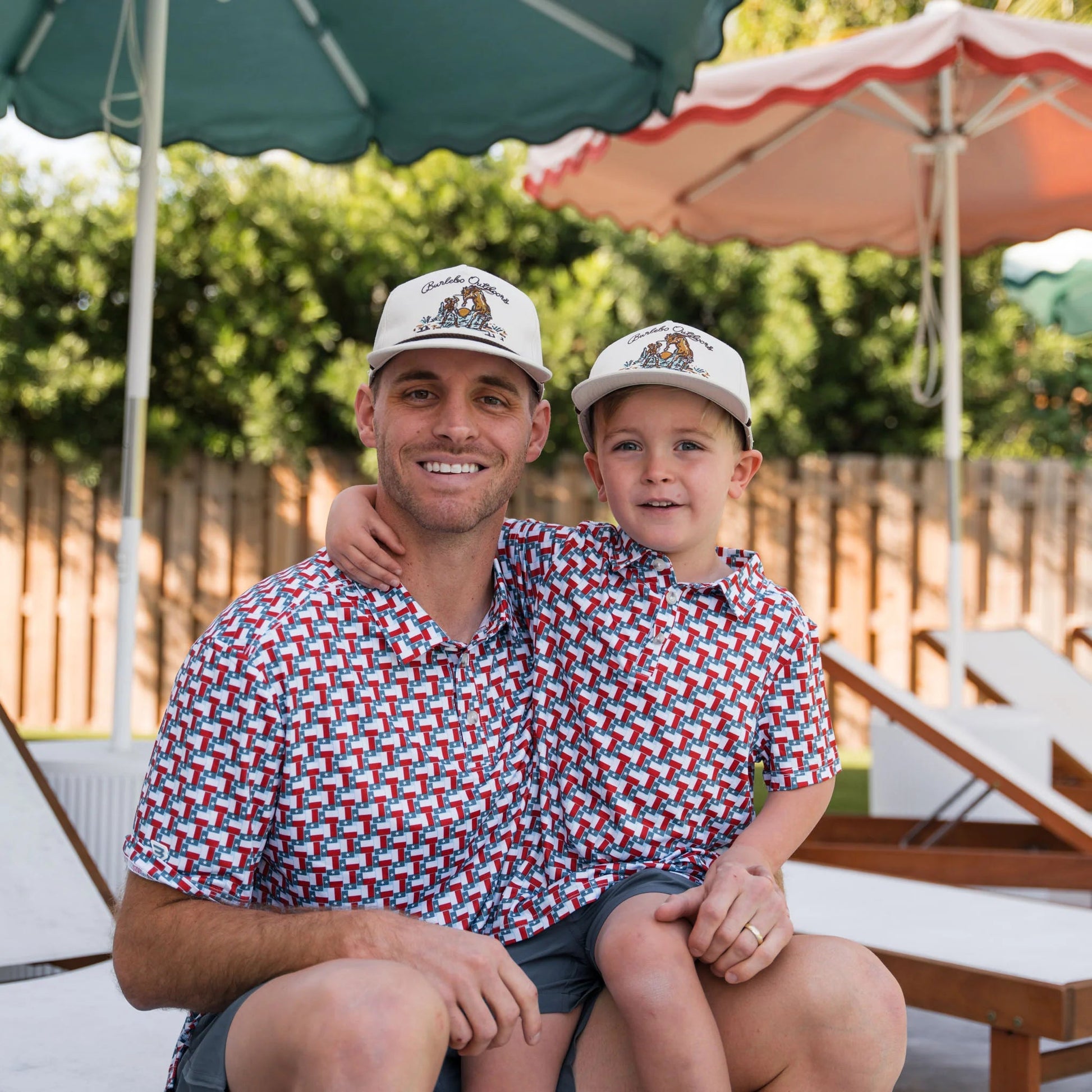 Burlebo Youth Texas Flags Polo - Southern Soule Designs