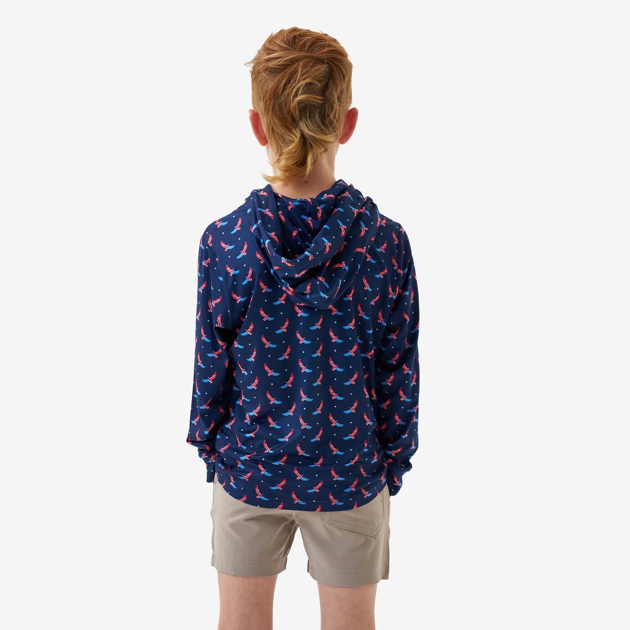 Burlebo Youth USA Eagle Performance Hoodie - Southern Soule Designs