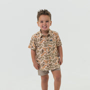 Burlebo Youth Venado Camo Performance Button Up - Southern Soule Designs