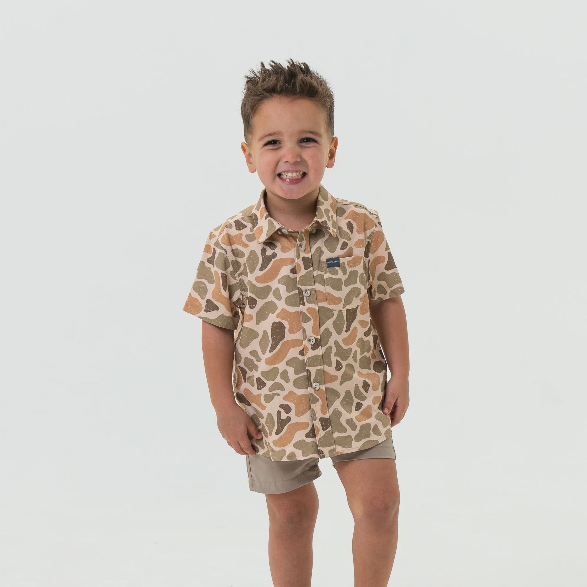 Burlebo Youth Venado Camo Performance Button Up - Southern Soule Designs