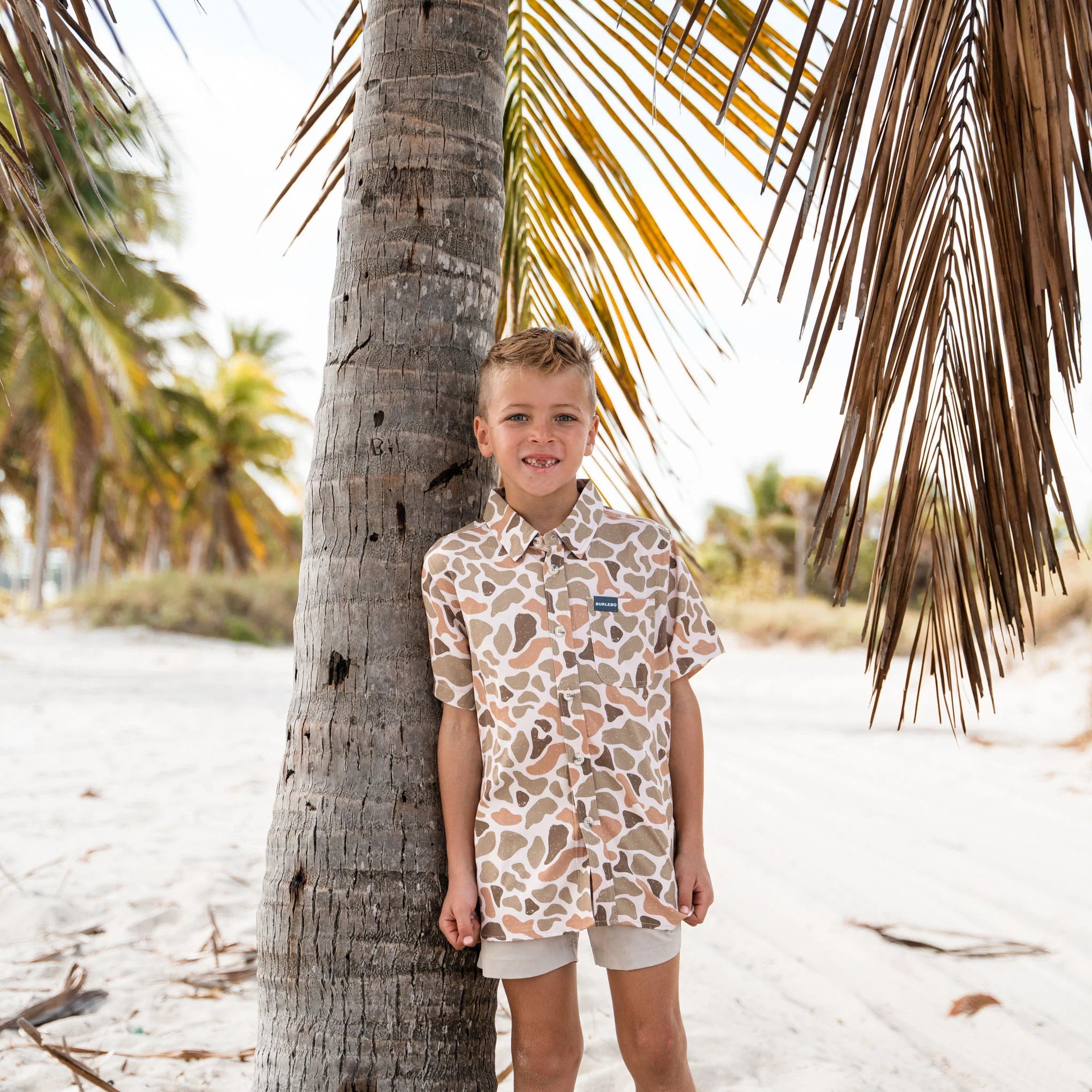 Burlebo Youth Venado Camo Performance Western Shirt - Southern Soule Designs