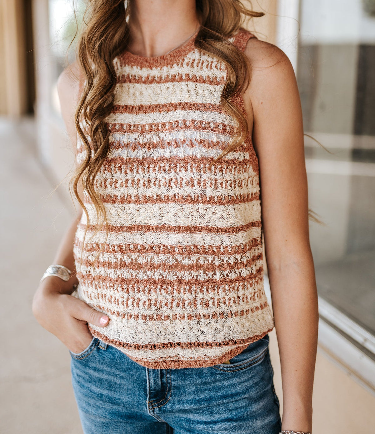 Burnt Brick Areli Tank - Southern Soule Designs