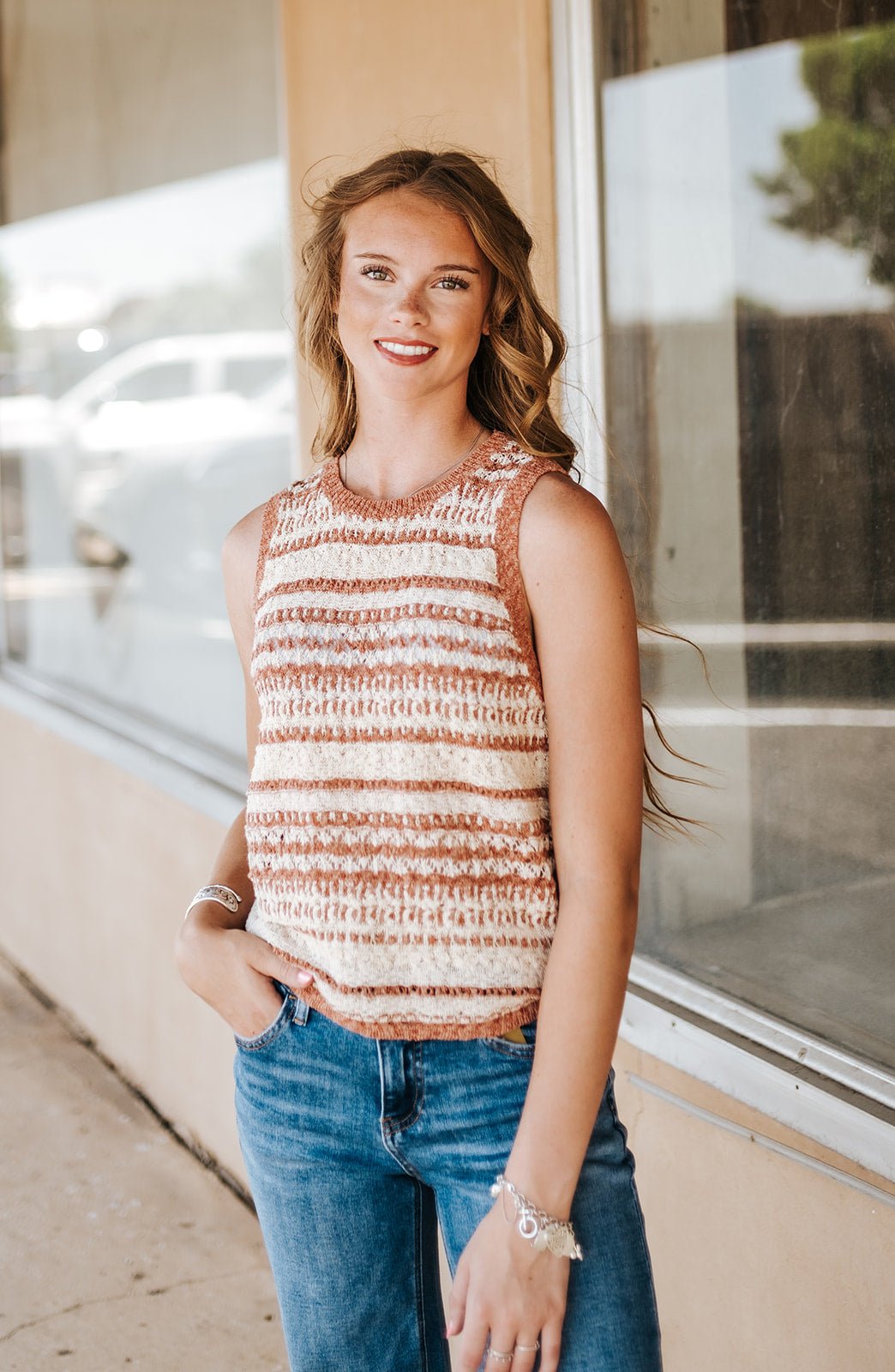 Burnt Brick Areli Tank - Southern Soule Designs