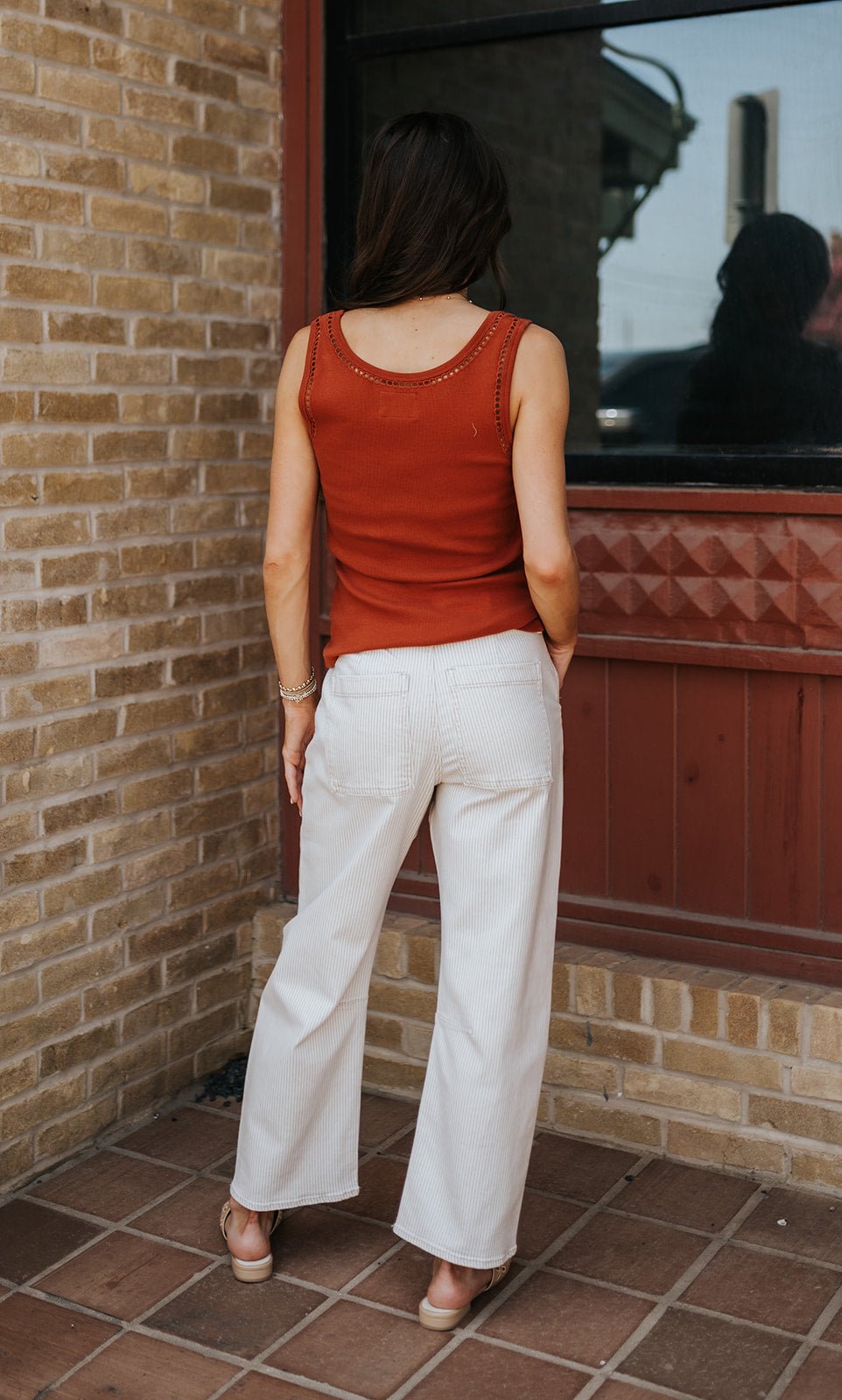 Burnt Brick Sloane Scoop Neck Tank - Southern Soule Designs