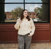 Butter Long Sleeve Crew Neck Cardigan IWJ5903 - Southern Soule Designs