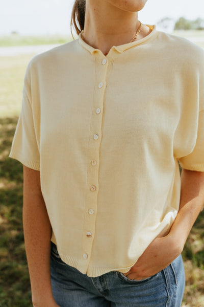 Butter Short Sleeve Knit Cardigan TBW13717 - Southern Soule Designs