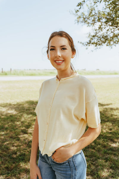 Butter Short Sleeve Knit Cardigan TBW13717 - Southern Soule Designs