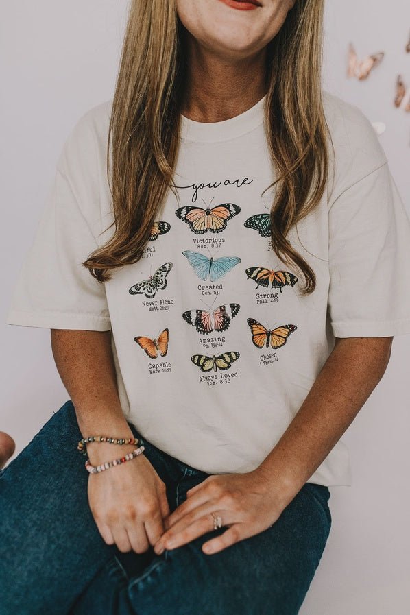 Butterfly Bible Verse Tee - Southern Soule Designs
