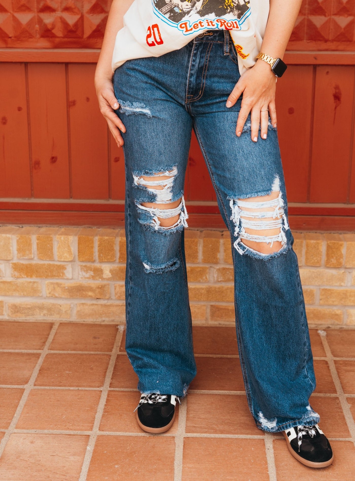 BW6HD03997 Relaxed Flare Jean - Southern Soule Designs