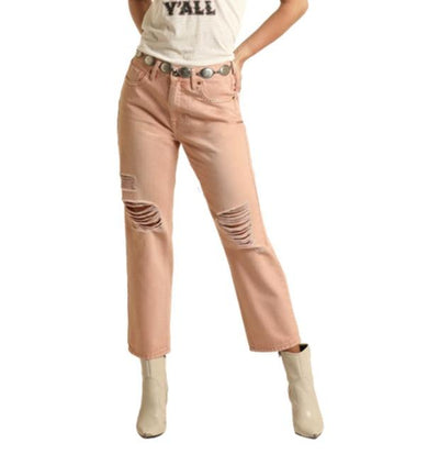 BW9HD03592 Peach Crop Jeans - Southern Soule Designs