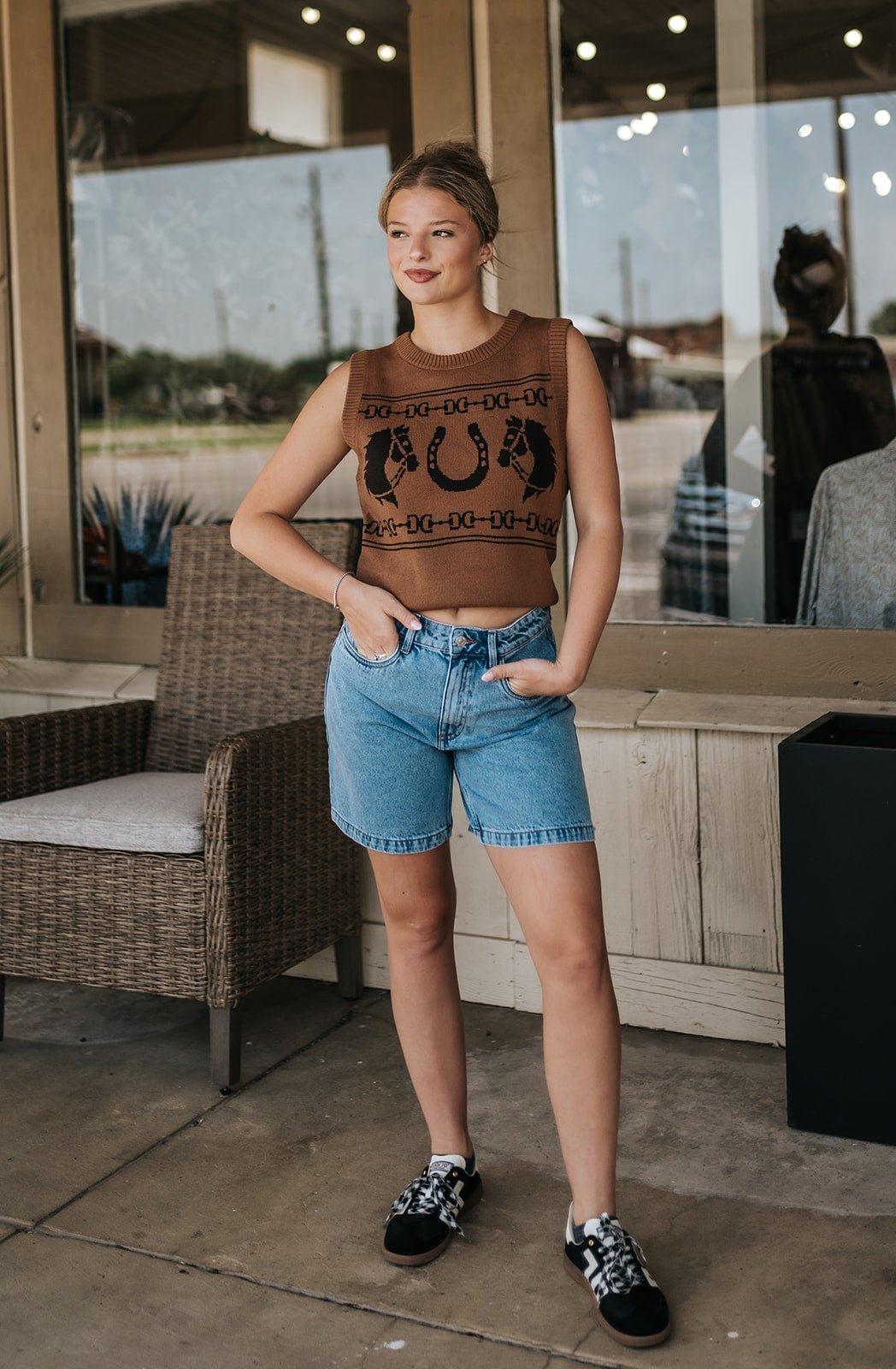 BY Kannia Light Blue Denim Shorts 20818967 - Southern Soule Designs