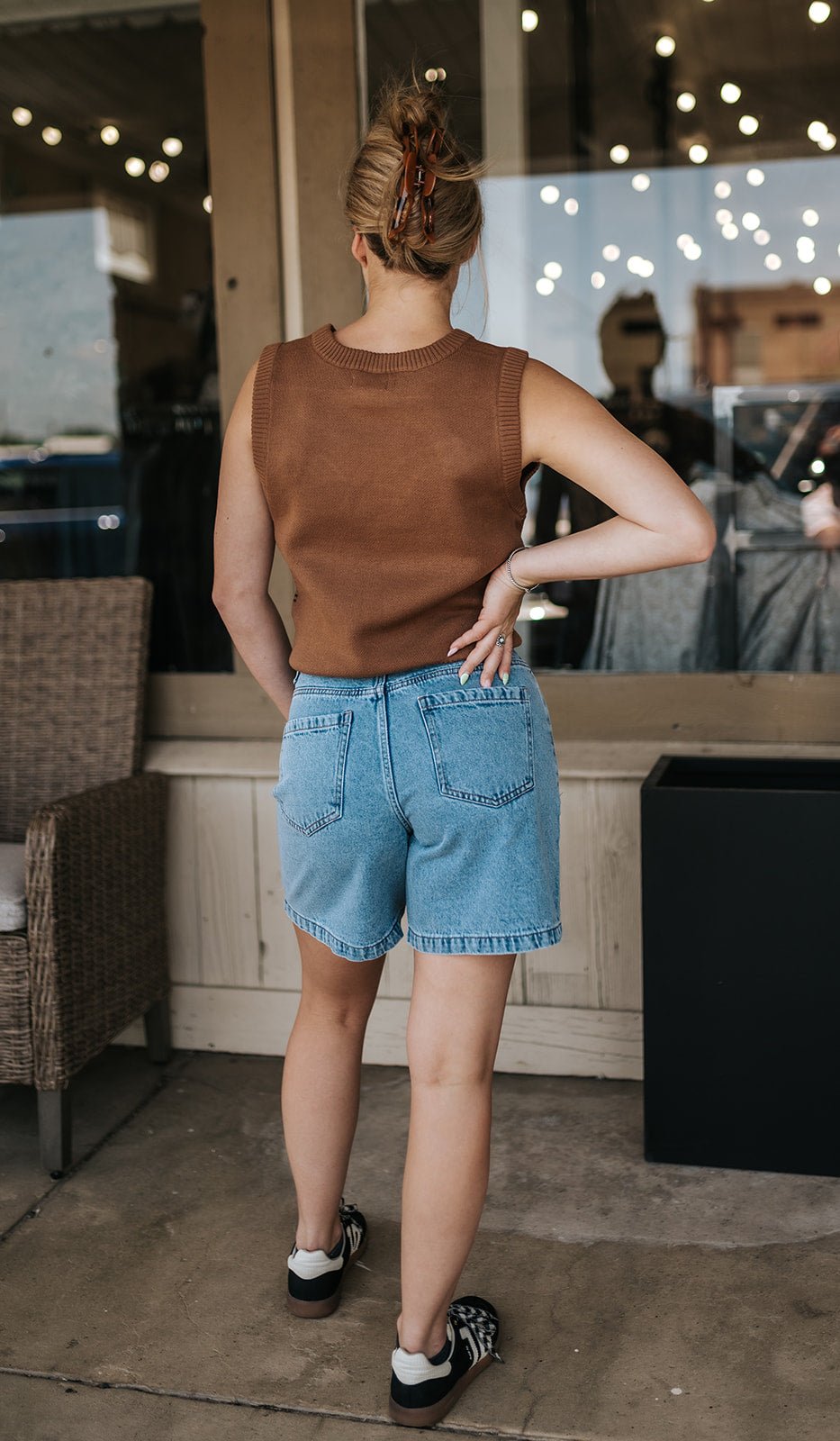 BY Kannia Light Blue Denim Shorts 20818967 - Southern Soule Designs