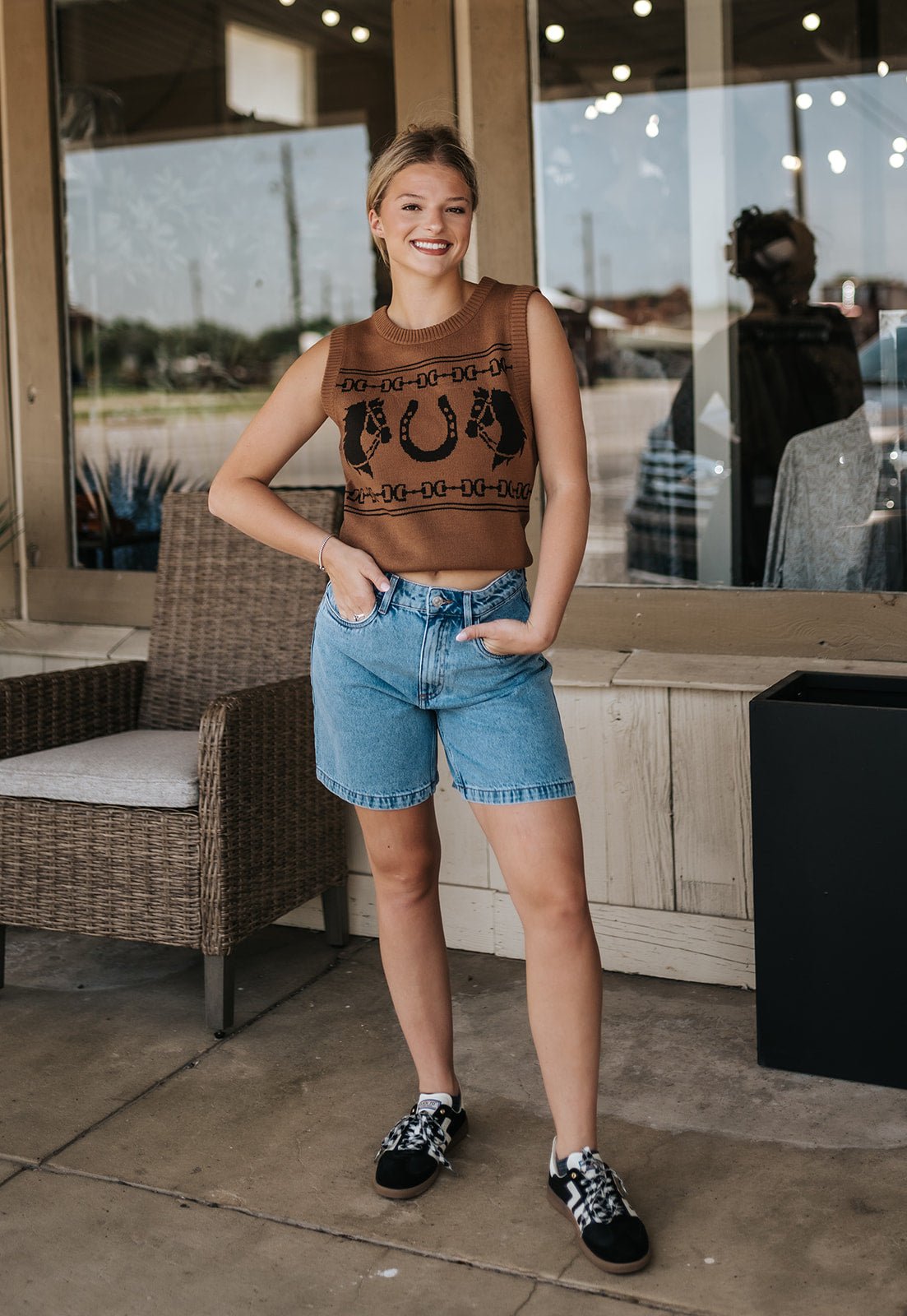 BY Kannia Light Blue Denim Shorts 20818967 - Southern Soule Designs