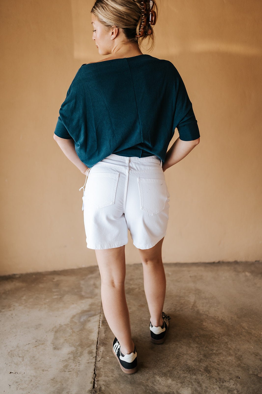 BY Kannia Optical White Shorts 20818967 - Southern Soule Designs