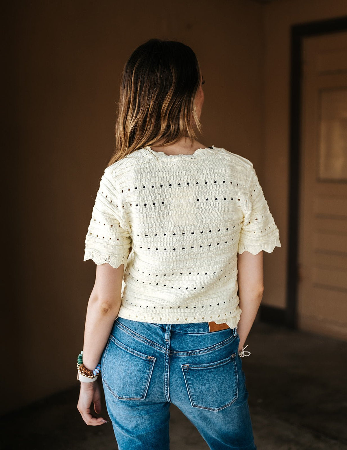 BY Naski Flan Short Sleeve Cardigan 20818889 - Southern Soule Designs
