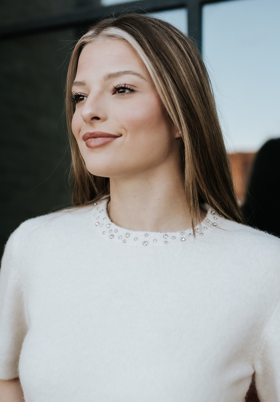 Byomea rhinestone SS Jumper 20818325 - Southern Soule Designs