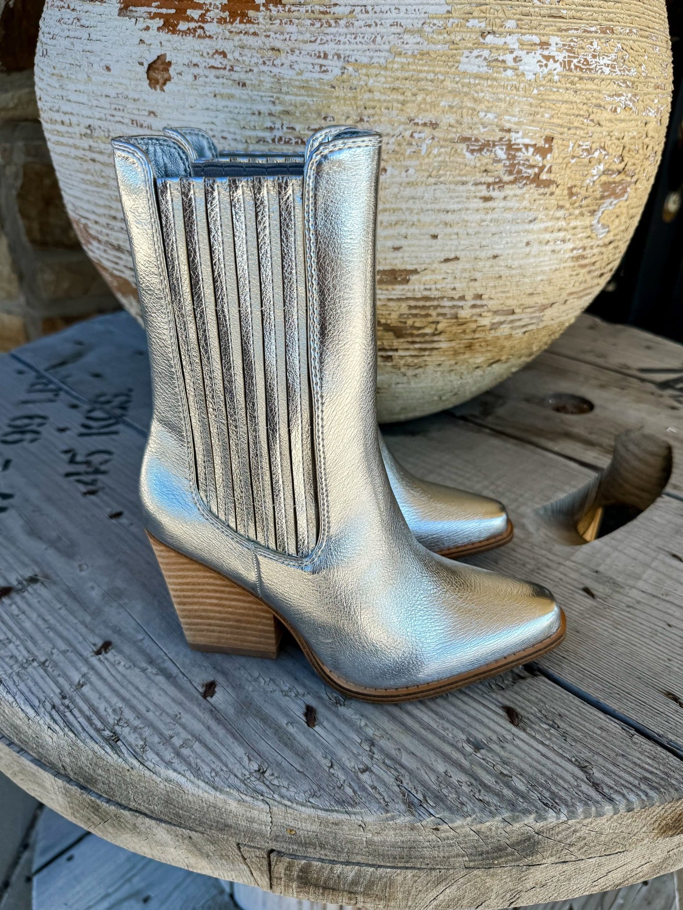 Cali Boot Silver - Southern Soule Designs