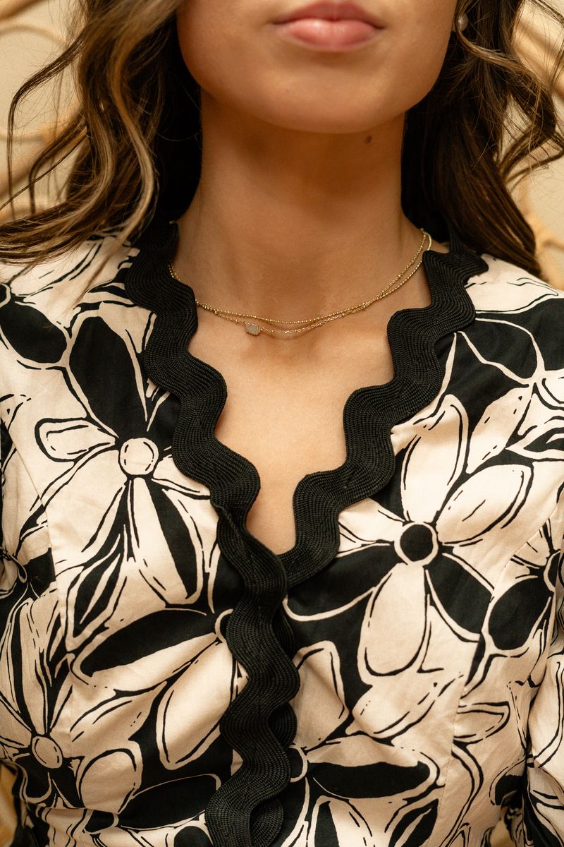 Camo Black Printed Ric Rac Dress UD2036 - Southern Soule Designs