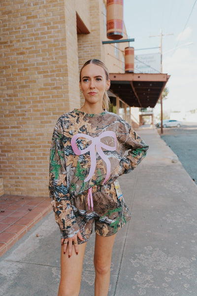 Camo Bow Shorts - Southern Soule Designs