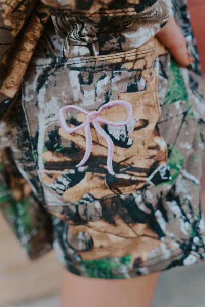 Camo Bow Shorts - Southern Soule Designs