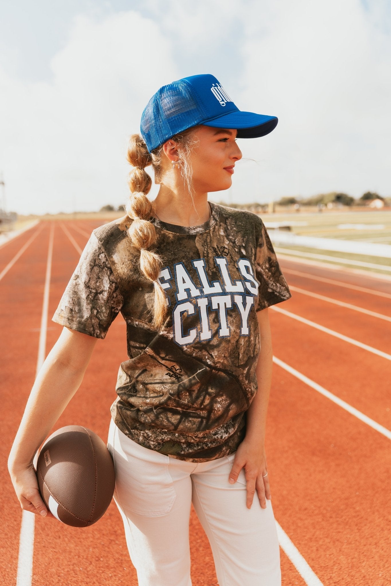 Camo Falls City Spirit Tee - Southern Soule Designs