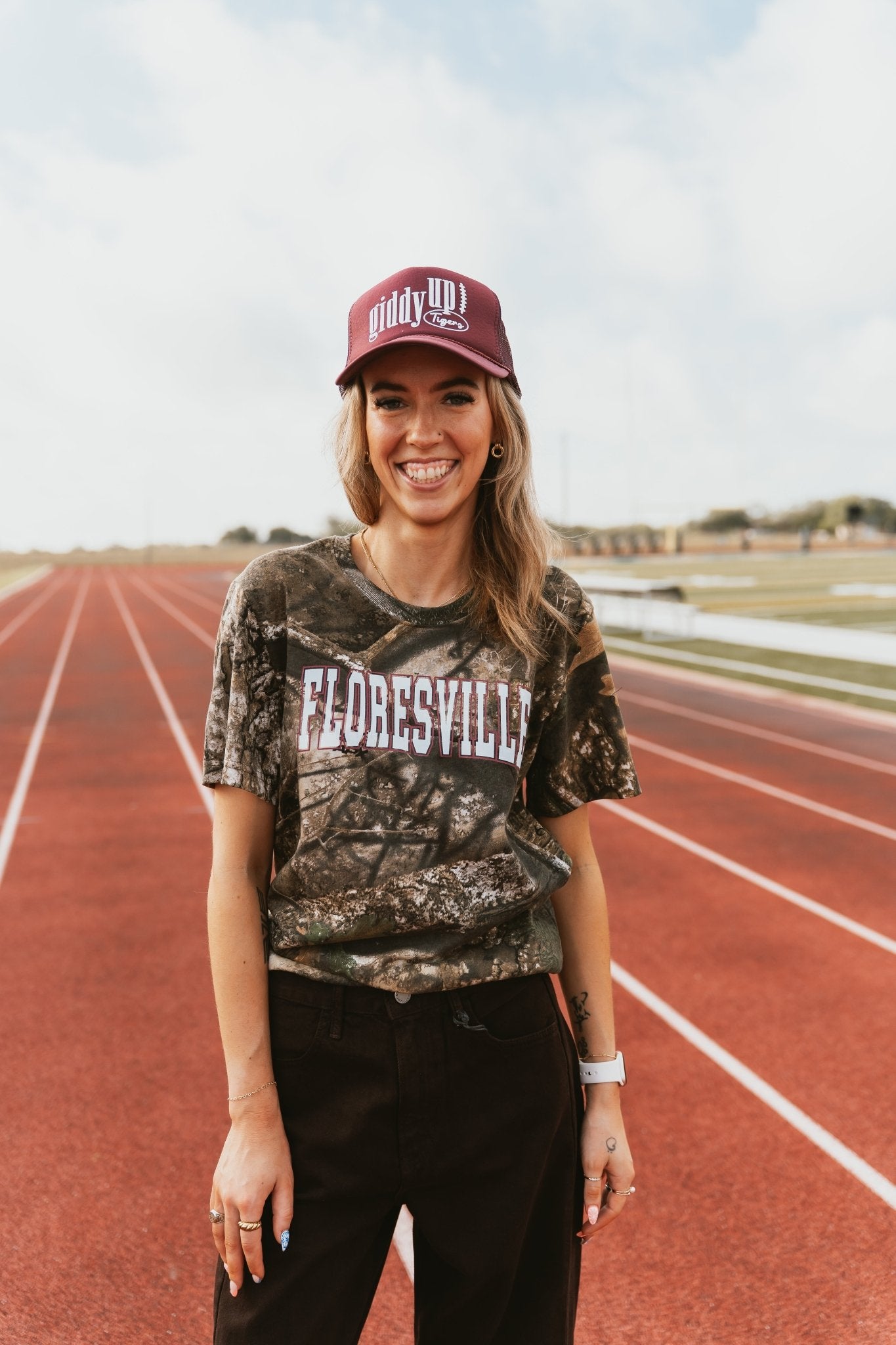 Camo Floresville Spirit Tee - Southern Soule Designs