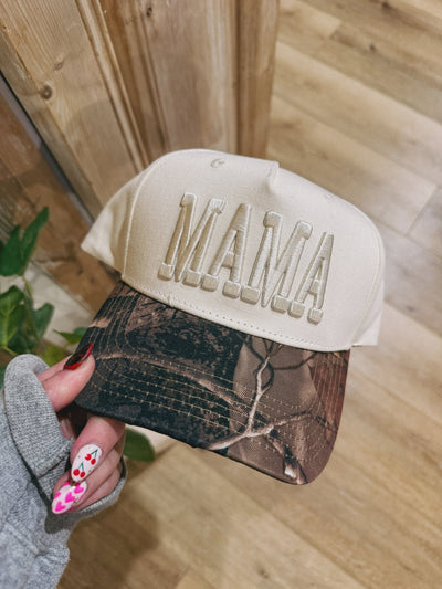 Camo Mama Puff Trucker Hat - Southern Soule Designs