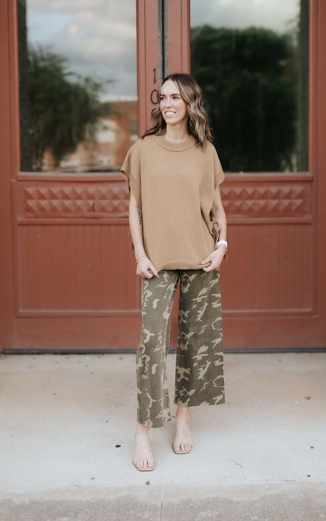 Camouflage Print Stretch Pants P5415 - Southern Soule Designs