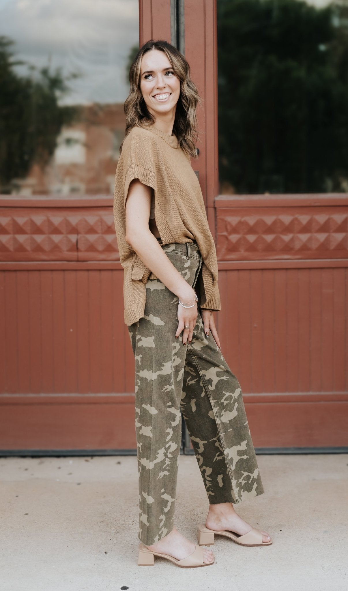 Camouflage Print Stretch Pants P5415 - Southern Soule Designs