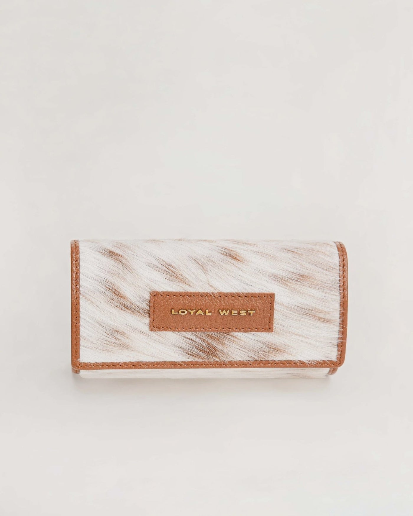 Canyon Jewelry Case - Brown & White Cowhide - Southern Soule Designs