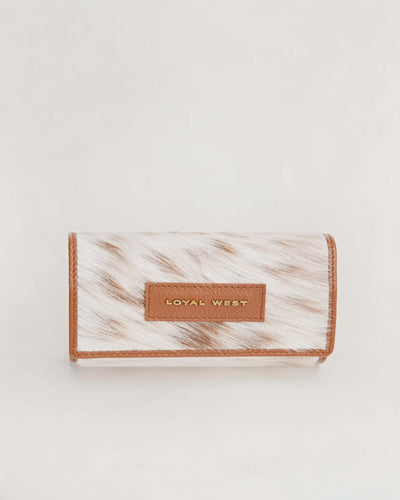 Canyon Jewelry Case - Brown & White Cowhide - Southern Soule Designs