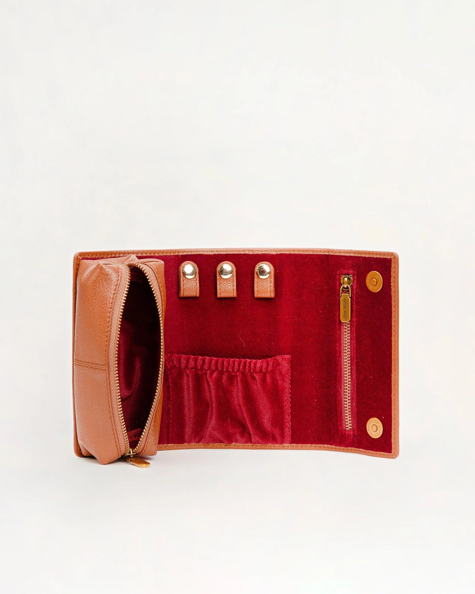 Canyon Jewelry Case - Brown & White Cowhide - Southern Soule Designs