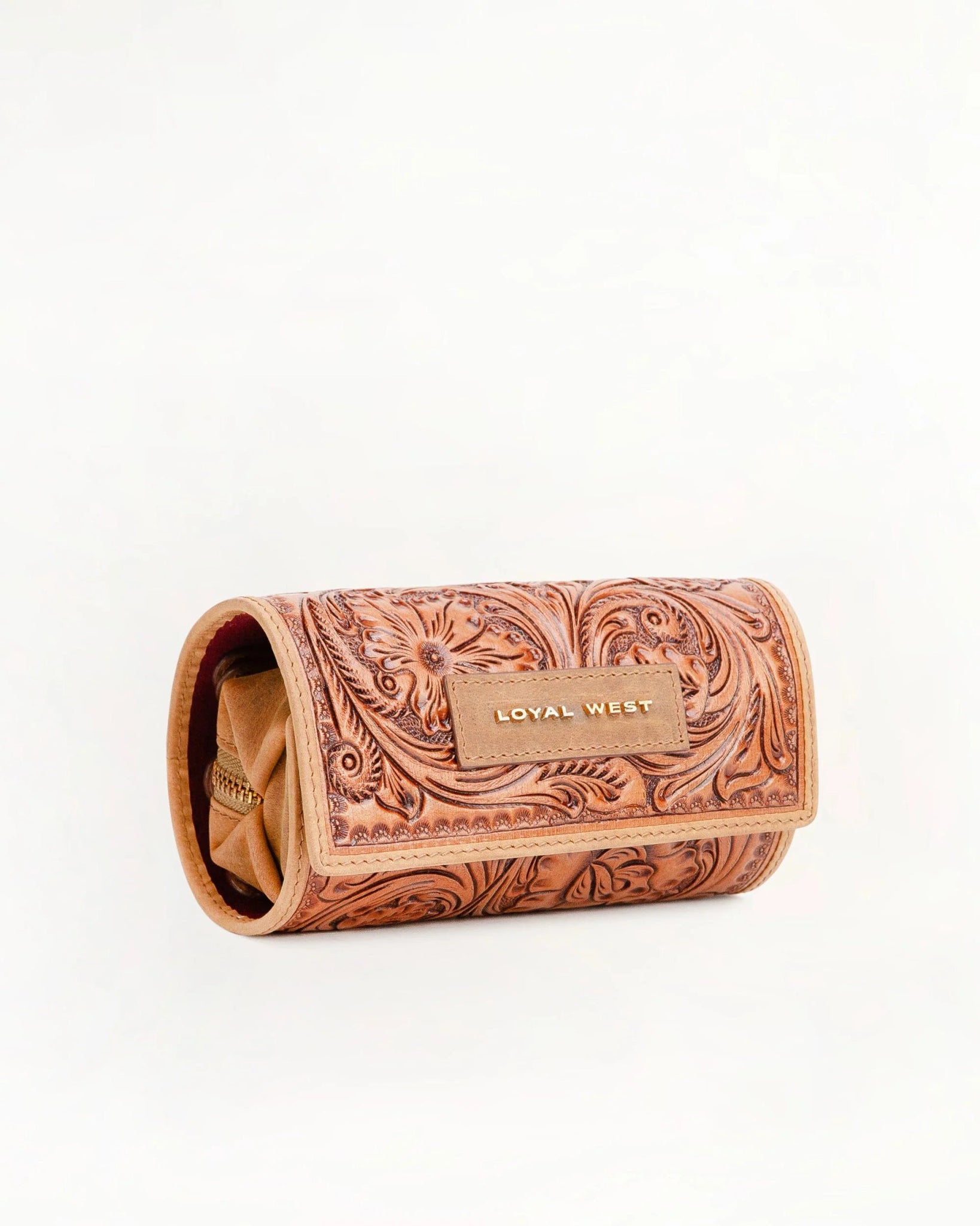 Canyon Jewelry Case - Handtooled Leather - Southern Soule Designs