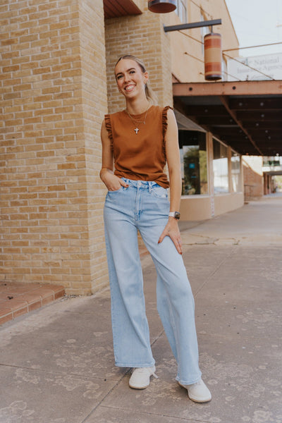 Cappuccino Bridgette Top - Southern Soule Designs