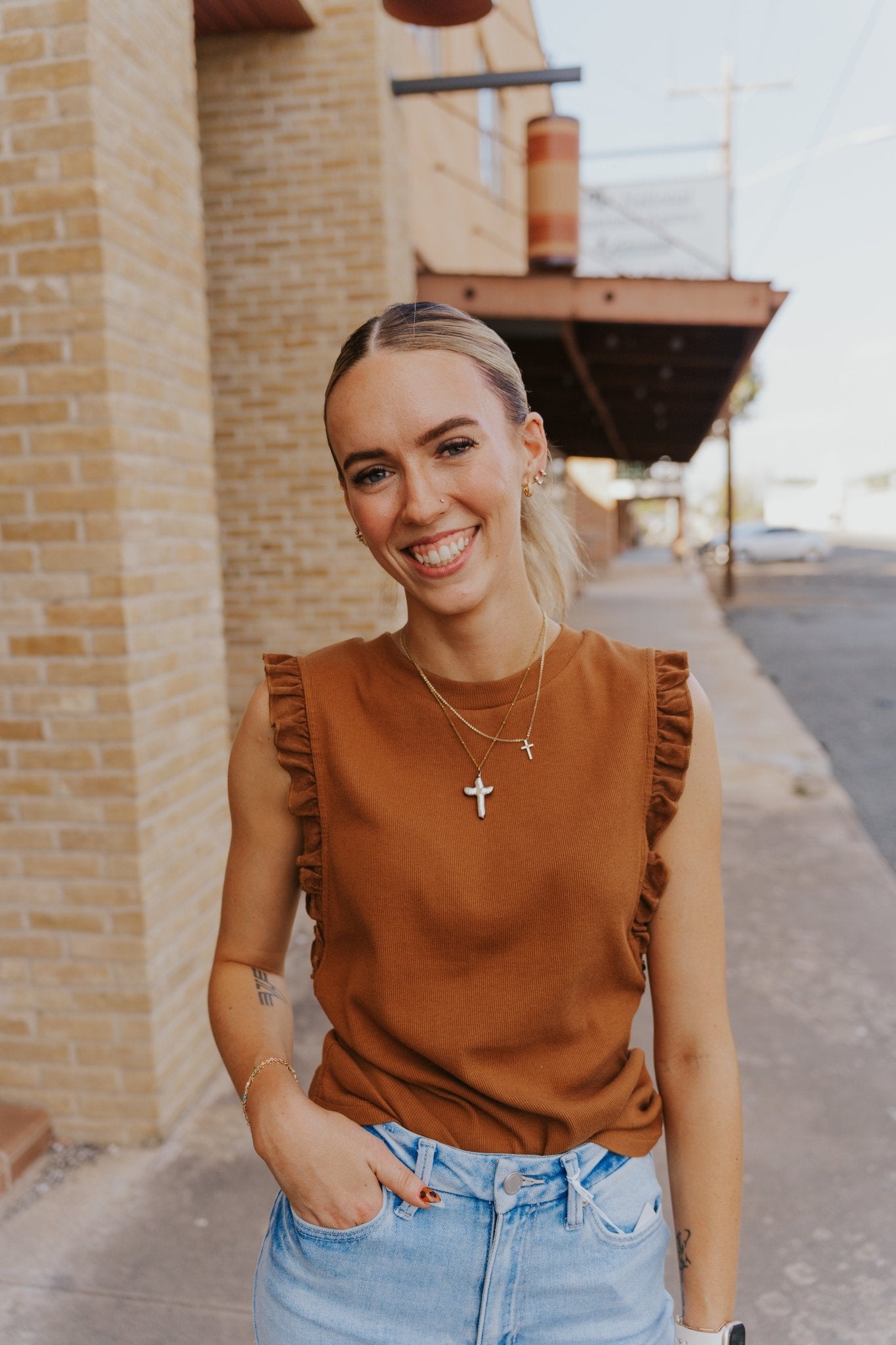 Cappuccino Bridgette Top - Southern Soule Designs