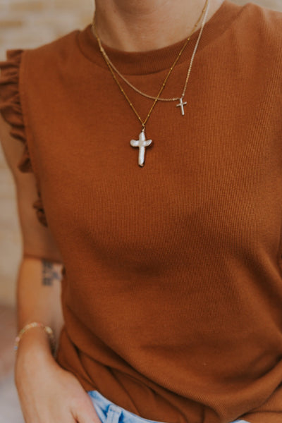 Cappuccino Bridgette Top - Southern Soule Designs