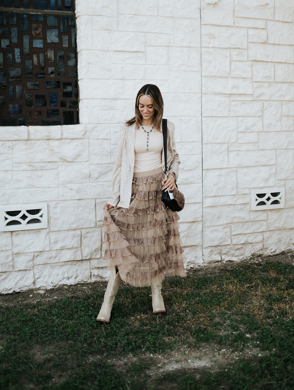 Caramel Tulle Cascade Skirt RP2940 - Southern Soule Designs