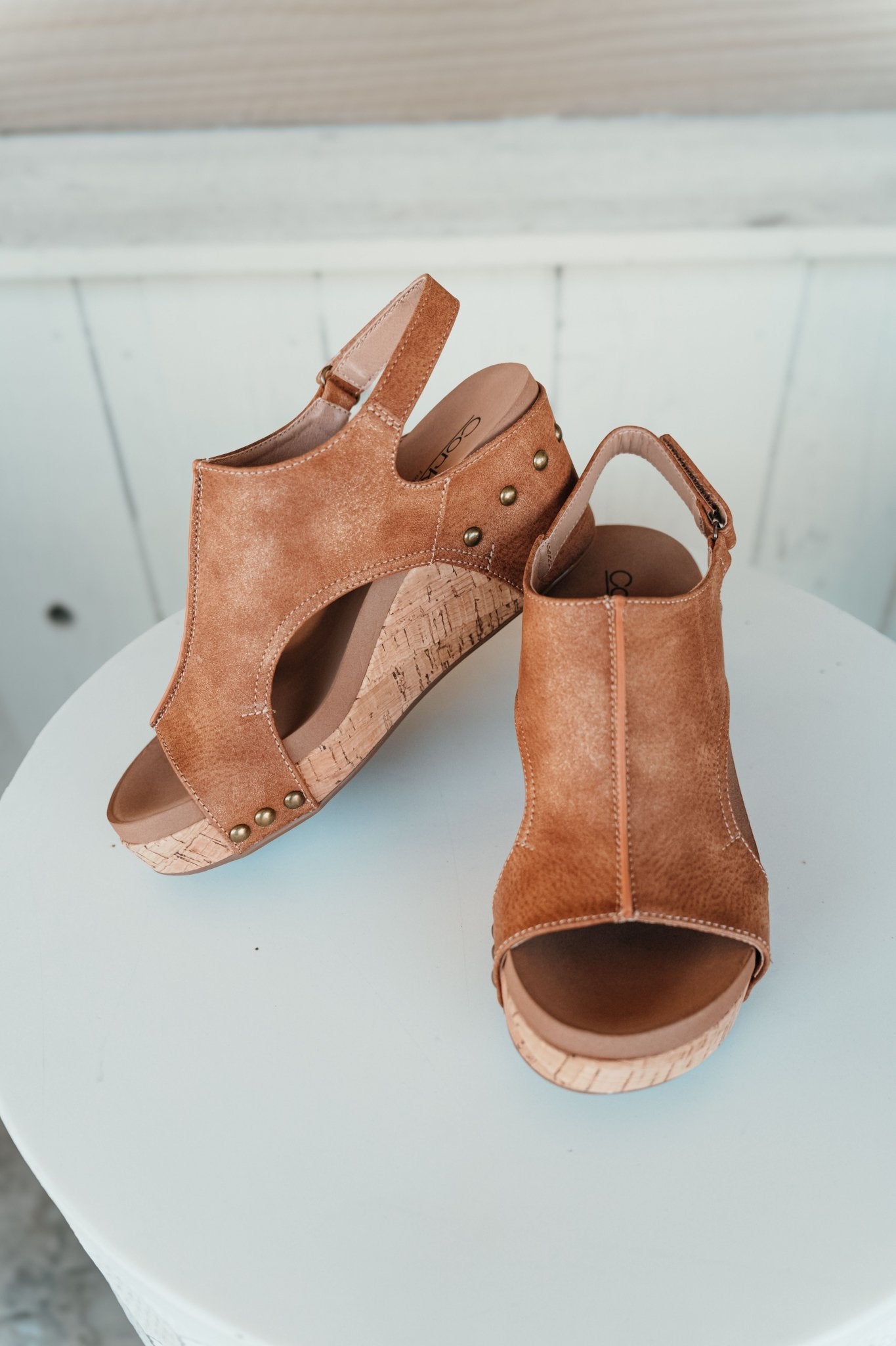 Carley Cognac Washed Metallic - Southern Soule Designs