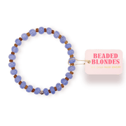 Caroline Bracelet in Blue and Brown - Southern Soule Designs
