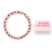 Caroline Bracelet in Pink and Brown - Southern Soule Designs