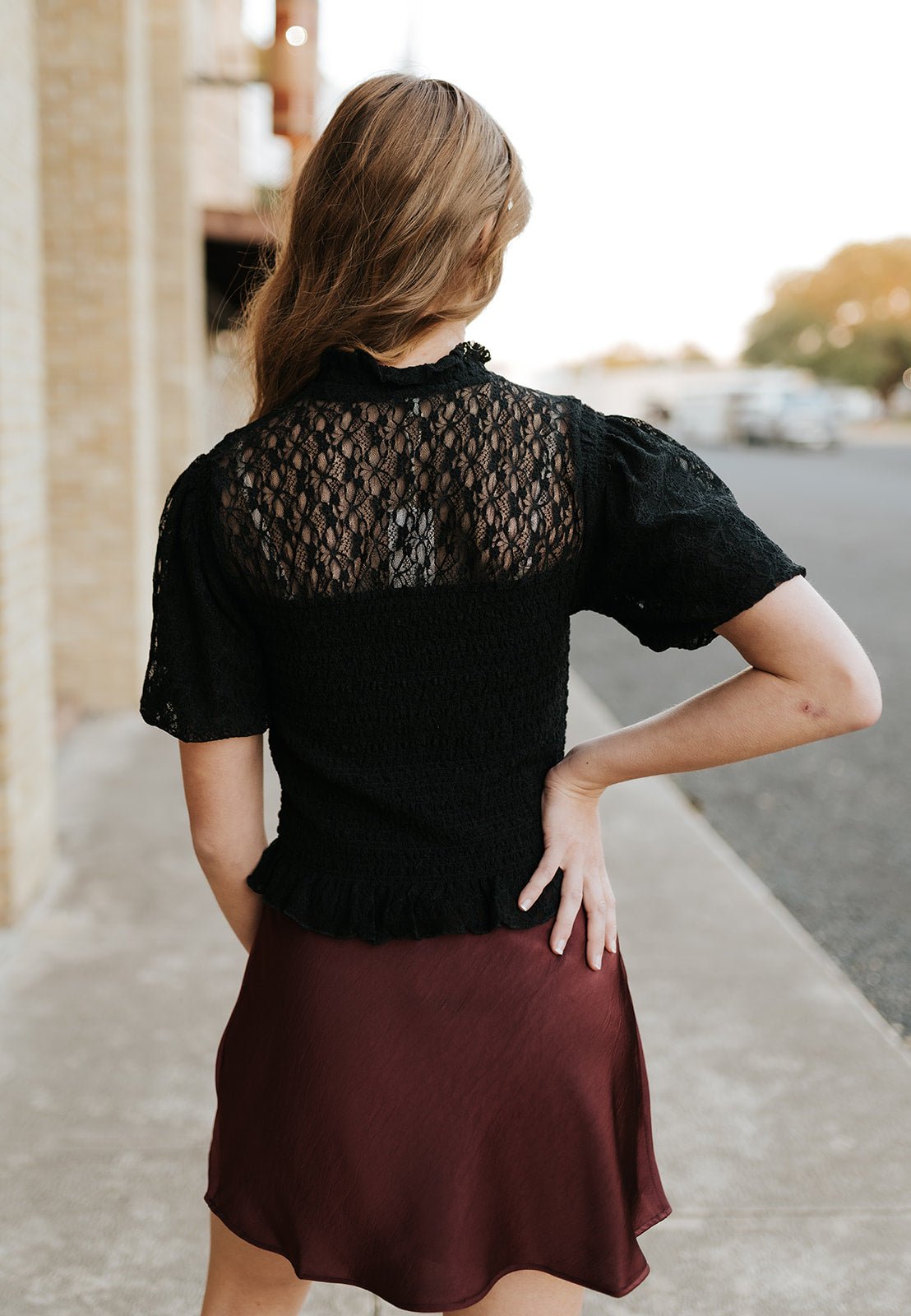 Chablis Mini Skirt Merlot ZK254561 - Southern Soule Designs