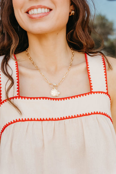 Champagne/Red Embroidered Tank and Shorts WL25 - 10117 - Southern Soule Designs