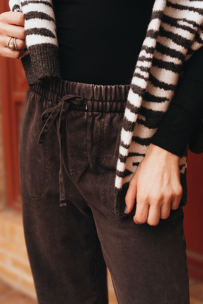 Charcoal Drawstring Sweatpants 42662 - Southern Soule Designs