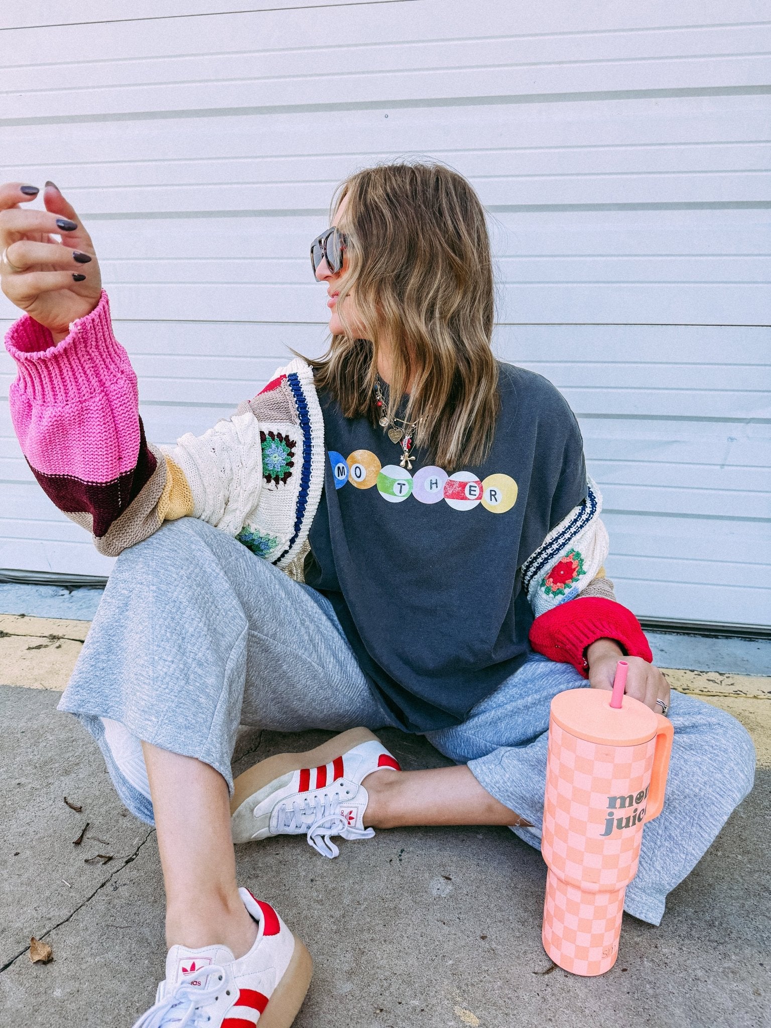 Charcoal Mother 8 Ball Tee - Southern Soule Designs