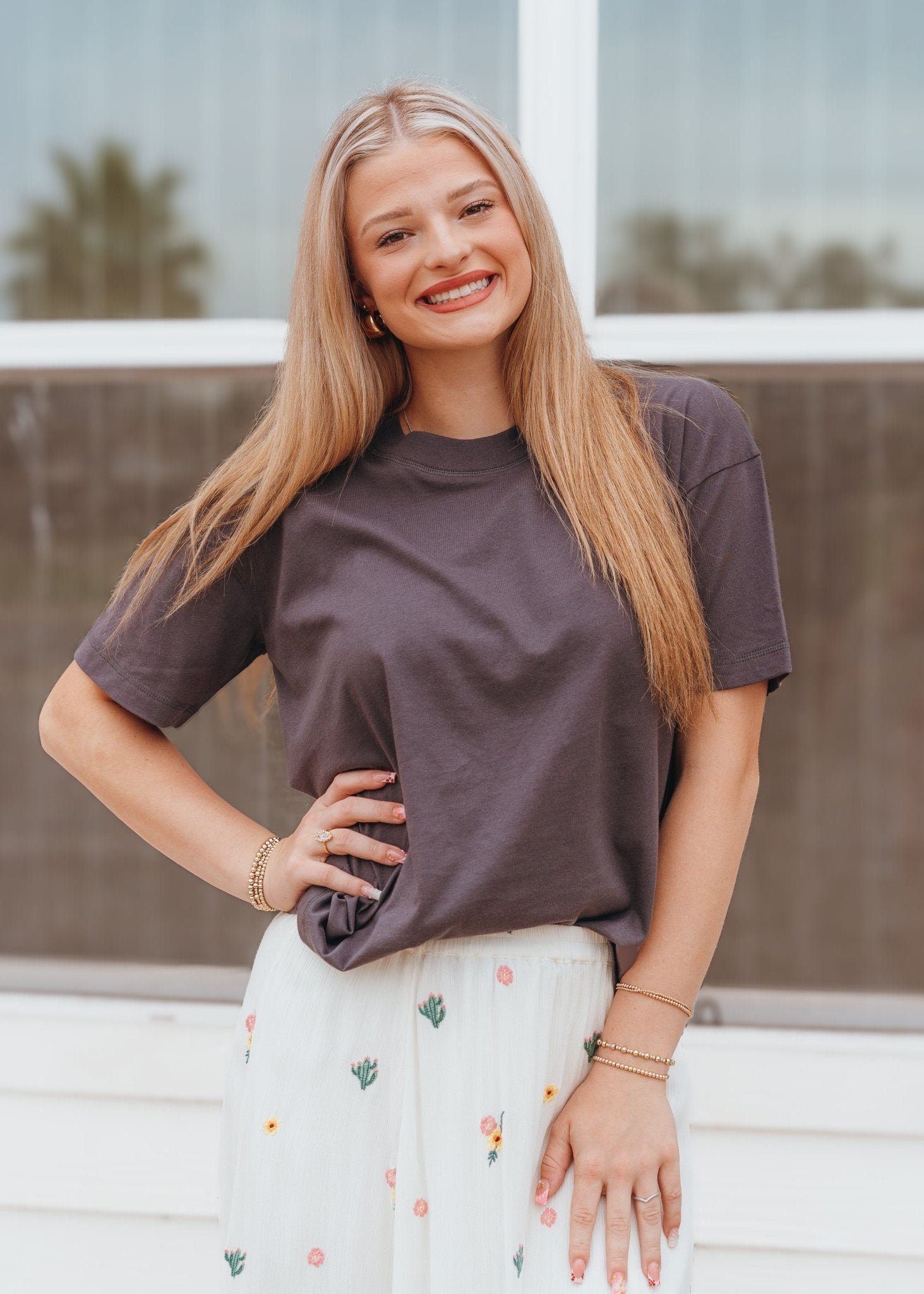 Charcoal Oversized Tee 3520 - Southern Soule Designs