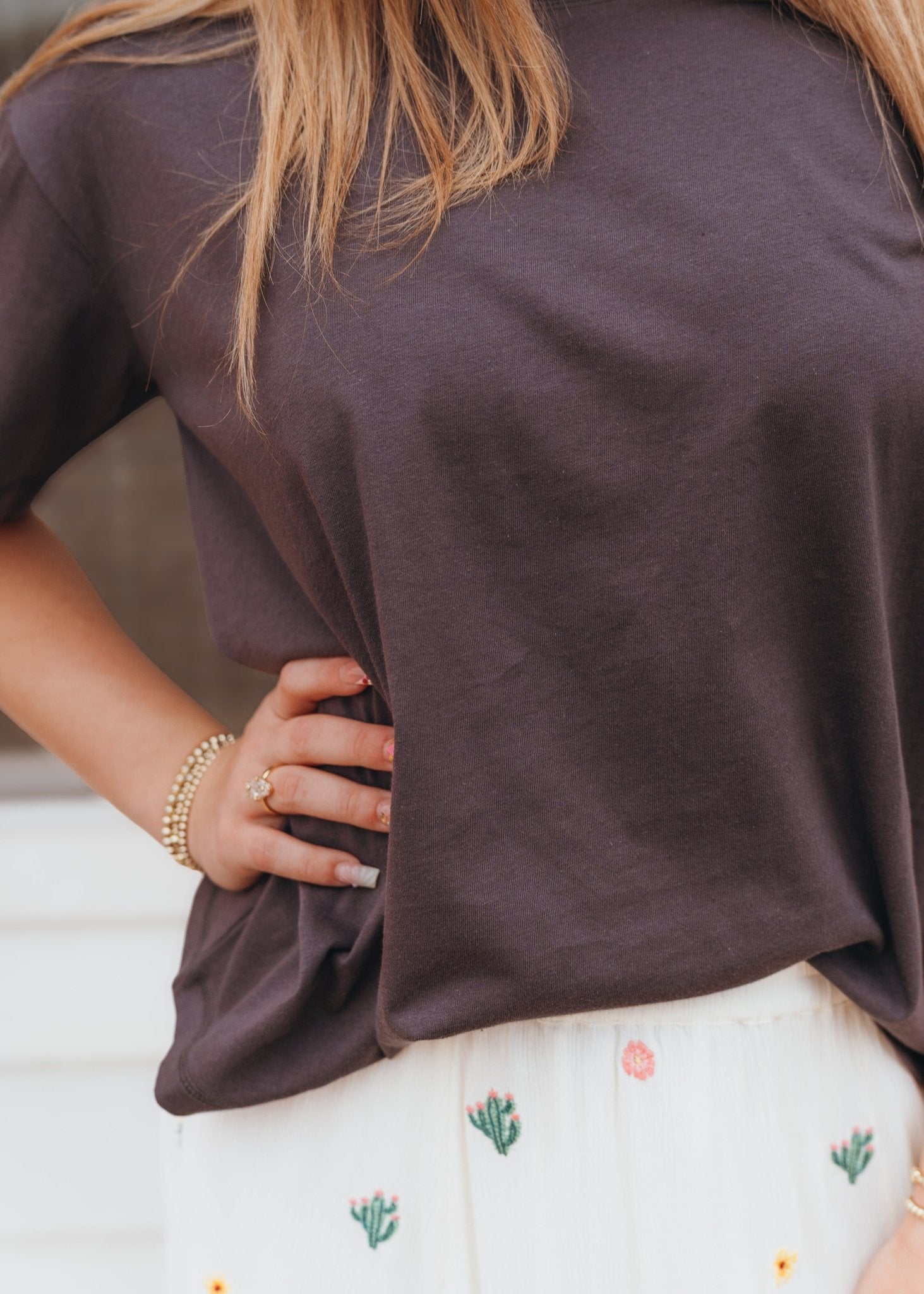 Charcoal Oversized Tee 3520 - Southern Soule Designs