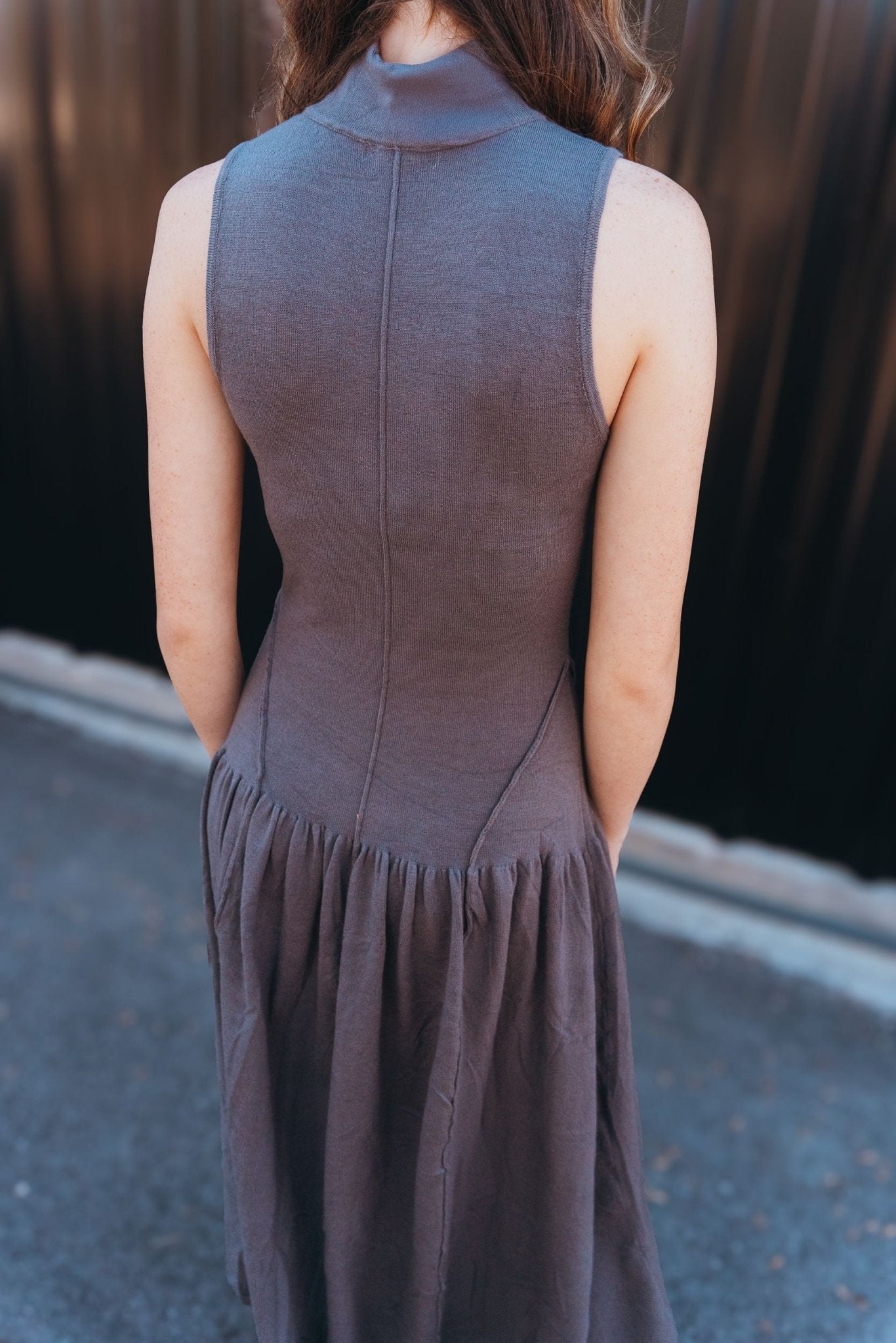 Charcoal Sleeveless Maxi Dress ILD4273 - Southern Soule Designs