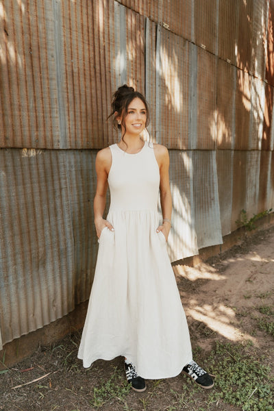 Charlotte Midi Dress Crystal ZD253191 - Southern Soule Designs